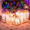 12 In. X 12 In. Christmas Lighted Gift Boxes ( Set Of 3) 2 12 In. X 12 In. Christmas Lighted Gift Boxes ( Set Of 3) -Christmas Decor Shop christmas yard decorations m23 8cm725 64 1000