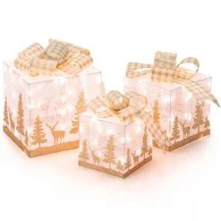 12 In. X 12 In. Christmas Lighted Gift Boxes ( Set Of 3) 14 12 In. X 12 In. Christmas Lighted Gift Boxes ( Set Of 3) -Christmas Decor Shop christmas yard decorations m23 8cm725 fa 1000