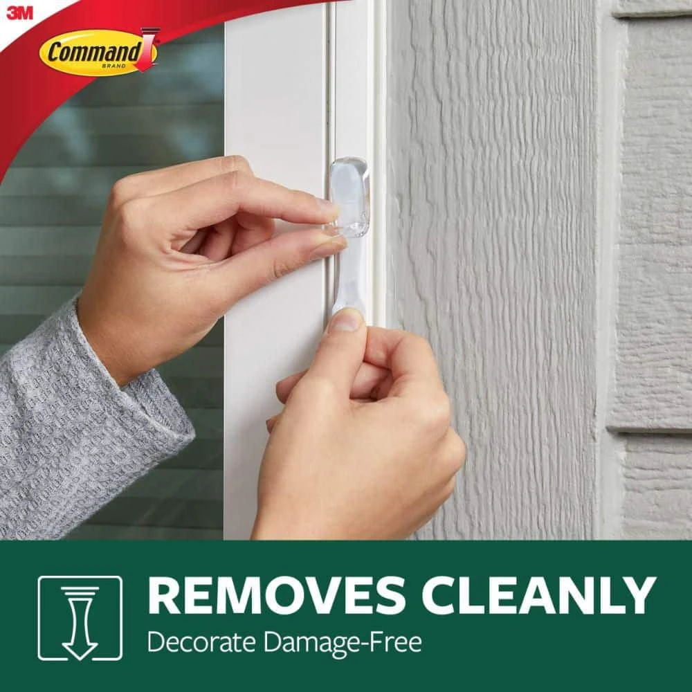 COMMAND Outdoor Rope Light Clips, Clear, Damage Free Decorating, 12 Clips And 16 Strips 8 COMMAND Outdoor Rope Light Clips, Clear, Damage Free Decorating, 12 Clips And 16 Strips - Image 6