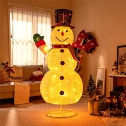 6 Ft. Pre-lit Christmas Snowman Xmas Decoration 8 Lighting Modes 4 Brightness -Christmas Decor Shop costway christmas yard decorations cm24287us 44 1000