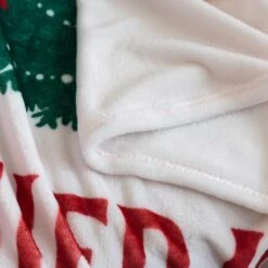 50 In. X 60 In. Polyester Microfiber Gussied Up Christmas Throw With 18 In. Square Pillow -Christmas Decor Shop country living christmas textiles cl106muos 44 1000