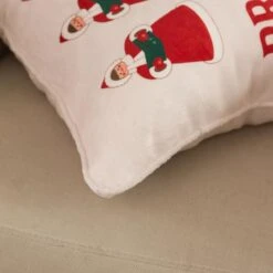50 In. X 60 In. Polyester Microfiber Preachin Christmas Throw With 18 In. Square Pillow -Christmas Decor Shop country living christmas textiles cl108muos 1f 1000