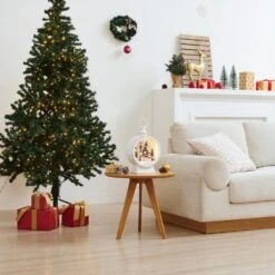 Tabletop White Christmas Holiday Winter Snowman Scene Diorama Lighted Lantern Decoration - Oval 17 Tabletop White Christmas Holiday Winter Snowman Scene Diorama Lighted Lantern Decoration - Oval -Christmas Decor Shop danya b christmas centerpieces uw1176 1f 1000