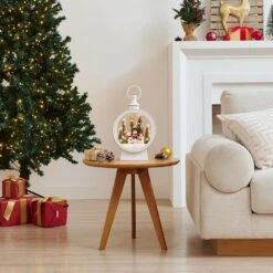 Tabletop White Christmas Holiday Winter Snowman Scene Diorama Lighted Lantern Decoration - Oval 21 Tabletop White Christmas Holiday Winter Snowman Scene Diorama Lighted Lantern Decoration - Oval -Christmas Decor Shop danya b christmas centerpieces uw1176 31 1000