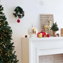 Tabletop White Christmas Holiday Winter Snowman Scene Diorama Lighted Lantern Decoration - Oval 18 Tabletop White Christmas Holiday Winter Snowman Scene Diorama Lighted Lantern Decoration - Oval -Christmas Decor Shop danya b christmas centerpieces uw1176 44 1000