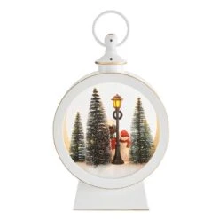 Tabletop White Christmas Holiday Winter Snowman Scene Diorama Lighted Lantern Decoration - Oval 20 Tabletop White Christmas Holiday Winter Snowman Scene Diorama Lighted Lantern Decoration - Oval -Christmas Decor Shop danya b christmas centerpieces uw1176 76 1000
