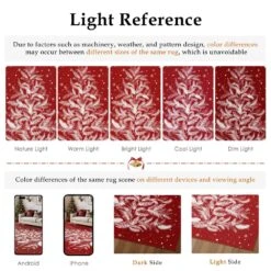 Christmas 2 Ft. X 3 Ft. Red Feather Christmas Tree Area Rug -Christmas Decor Shop dark red haiimeid christmas doormats x25iu0105h 123 4f 1000