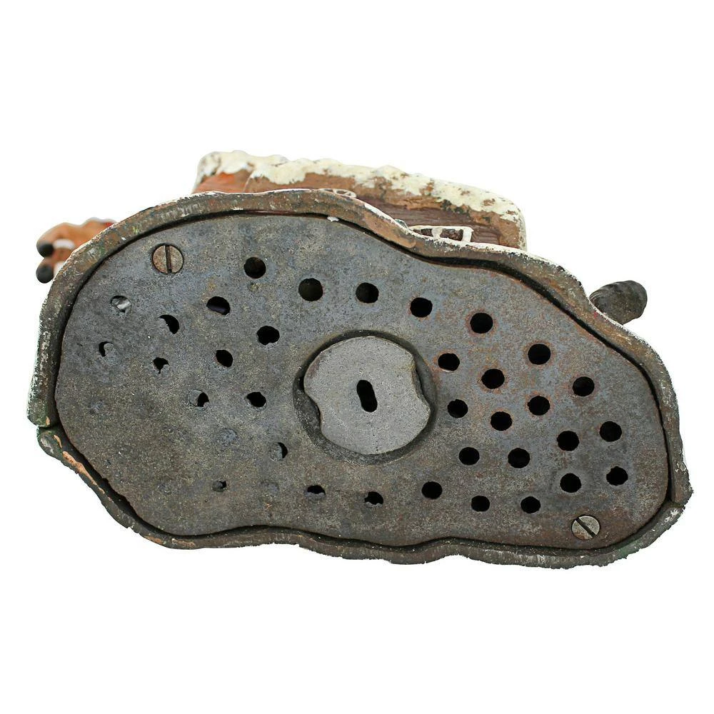 9.5 In. X 9.5 In. Santa's Christmas Sleigh Ride Die-Cast Iron Mechanical Coin Bank 8 9.5 In. X 9.5 In. Santa's Christmas Sleigh Ride Die-Cast Iron Mechanical Coin Bank - Image 6