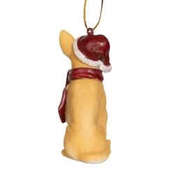3.5 In. Chihuahua Holiday Dog Ornament Sculpture -Christmas Decor Shop design toscano single christmas ornaments jh576307 4f 1000