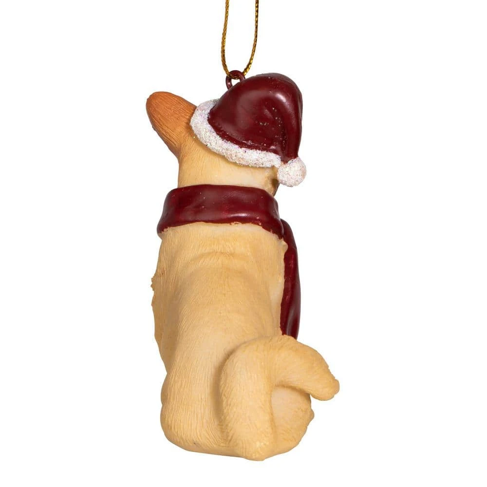 3.5 In. Welsh Corgi Holiday Dog Ornament Sculpture 5 3.5 In. Welsh Corgi Holiday Dog Ornament Sculpture - Image 3