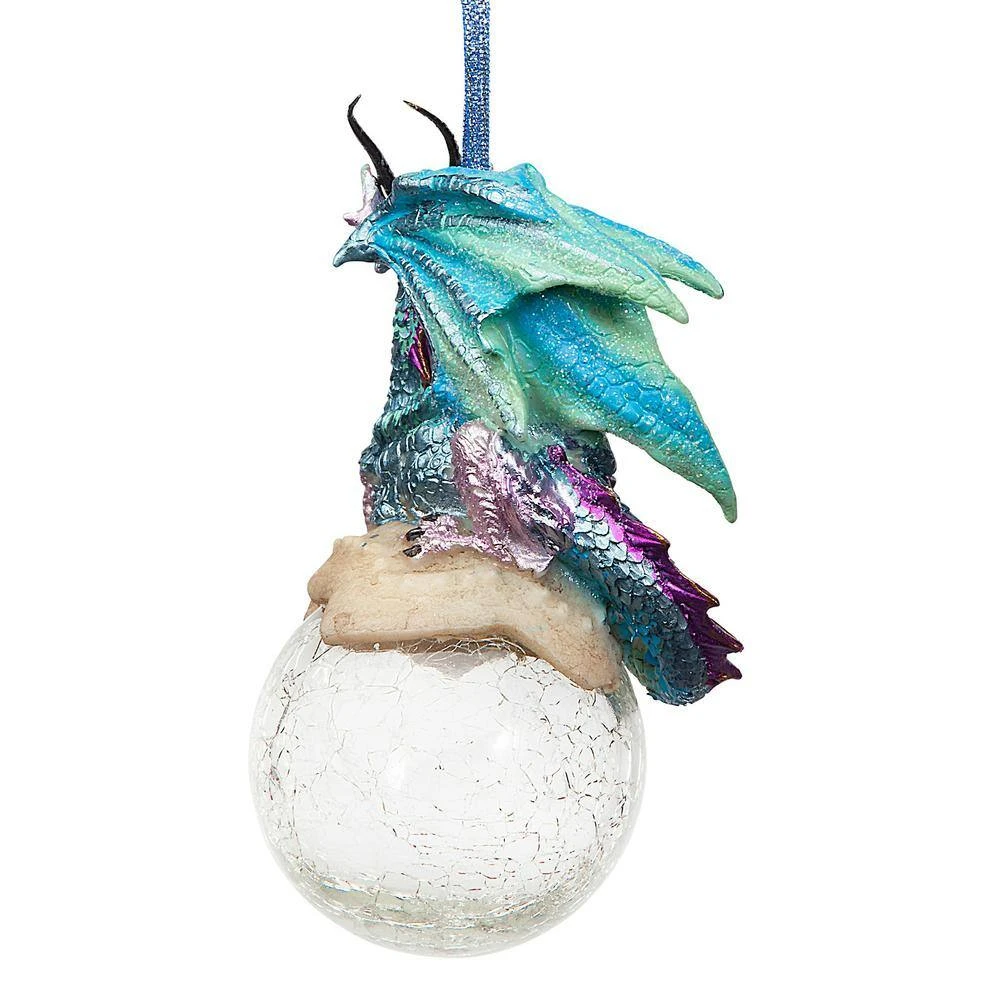5 In. Frost, The Gothic Dragon Holiday Ornament 6 5 In. Frost, The Gothic Dragon Holiday Ornament - Image 4
