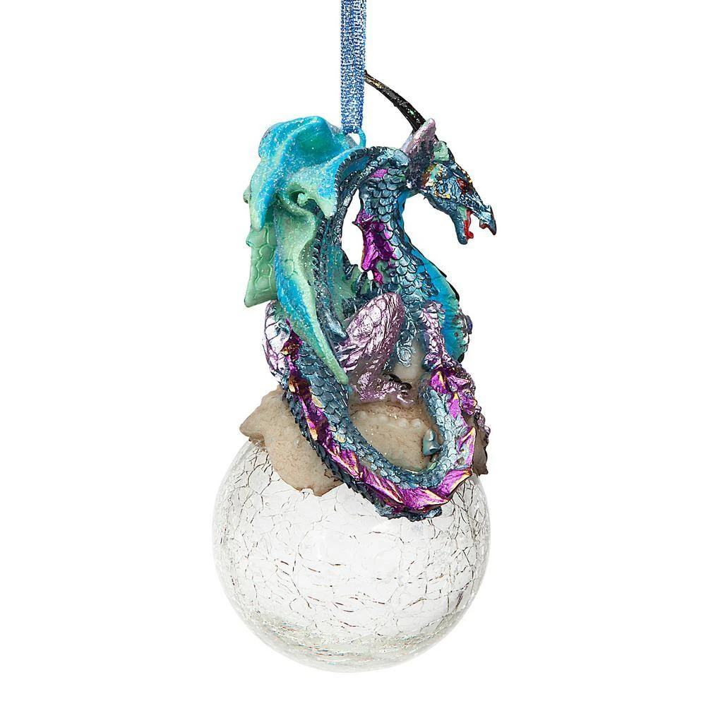 5 In. Frost, The Gothic Dragon Holiday Ornament 7 5 In. Frost, The Gothic Dragon Holiday Ornament - Image 5