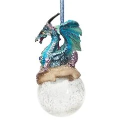 5 In. Frost, The Gothic Dragon Holiday Ornament 11 5 In. Frost, The Gothic Dragon Holiday Ornament -Christmas Decor Shop design toscano single christmas ornaments qs292913 4f 1000