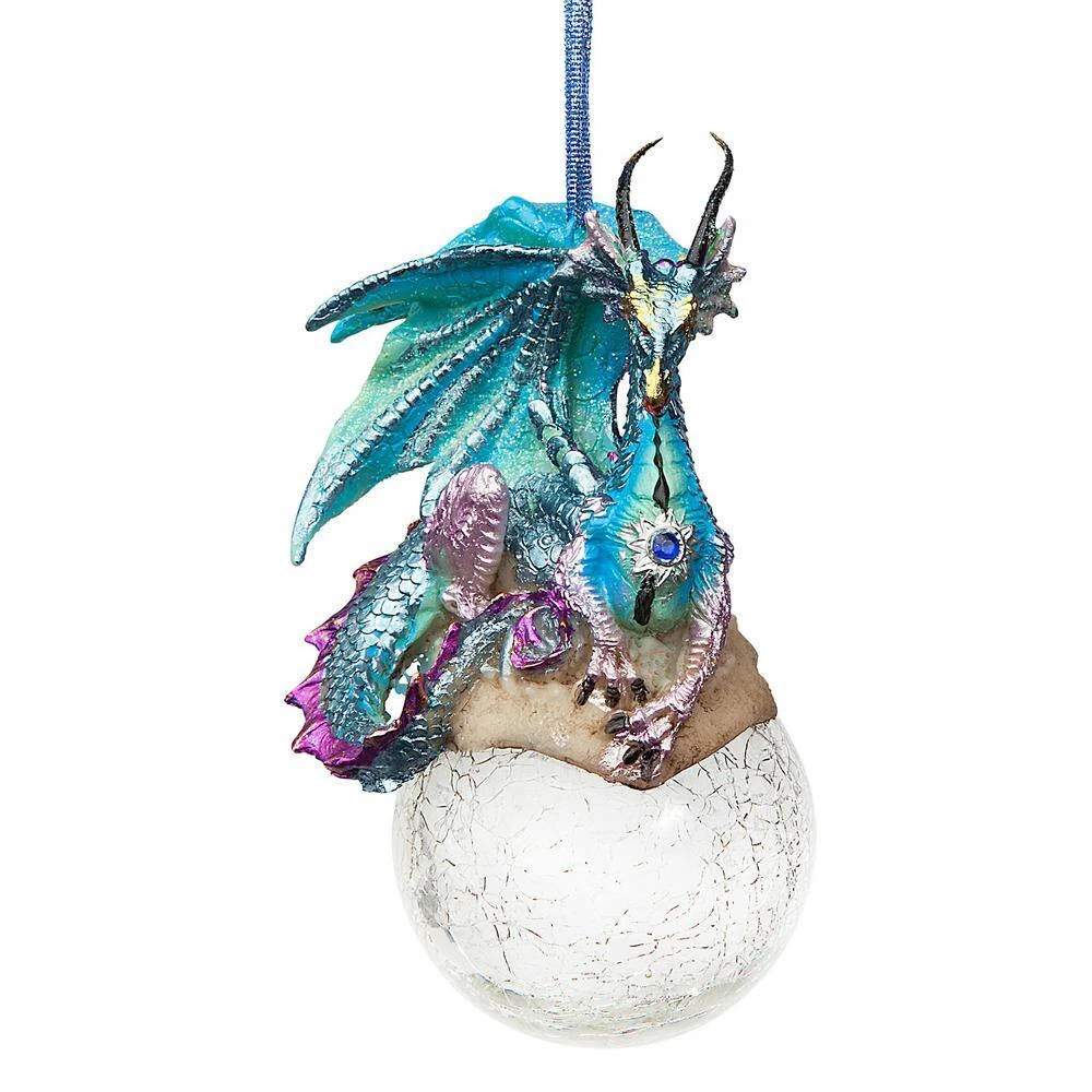 5 In. Frost, The Gothic Dragon Holiday Ornament 4 5 In. Frost, The Gothic Dragon Holiday Ornament - Image 2