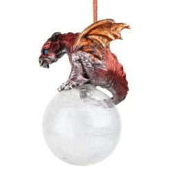 3.5 In. The Pensive Percher Dragon 2018 Collectible Holiday Ornament 12 3.5 In. The Pensive Percher Dragon 2018 Collectible Holiday Ornament -Christmas Decor Shop design toscano single christmas ornaments qs293582 1f 1000