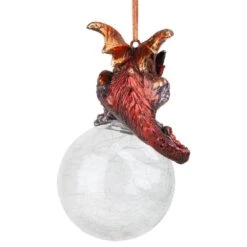 3.5 In. The Pensive Percher Dragon 2018 Collectible Holiday Ornament 11 3.5 In. The Pensive Percher Dragon 2018 Collectible Holiday Ornament -Christmas Decor Shop design toscano single christmas ornaments qs293582 4f 1000