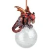 3.5 In. The Pensive Percher Dragon 2018 Collectible Holiday Ornament -Christmas Decor Shop design toscano single christmas ornaments qs293582 64 1000