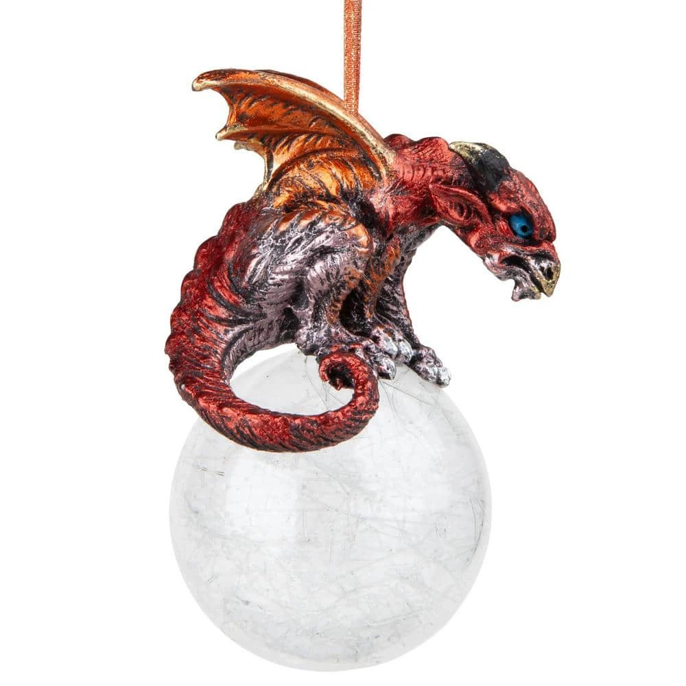 3.5 In. The Pensive Percher Dragon 2018 Collectible Holiday Ornament 4 3.5 In. The Pensive Percher Dragon 2018 Collectible Holiday Ornament - Image 2