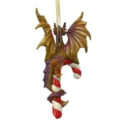 5 In. Cane And Abel The Dragon 2017 Holiday Ornament -Christmas Decor Shop design toscano single christmas ornaments qs94145 1f 1000