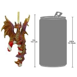 5 In. Cane And Abel The Dragon 2017 Holiday Ornament -Christmas Decor Shop design toscano single christmas ornaments qs94145 fa 1000