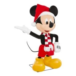 Disney 4 Ft. Animated Holiday Mickey Mouse A5 -Christmas Decor Shop disney christmas animatronics 25sv24951 40 1000