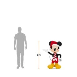 Disney 4 Ft. Animated Holiday Mickey Mouse A5 -Christmas Decor Shop disney christmas animatronics 25sv24951 a0 1000