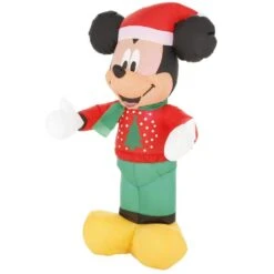 Disney 3.5 Ft. Pre-lit Inflatable Airblown Mickey In Christmas Sweater -Christmas Decor Shop disney christmas inflatables 114823 66 1000