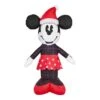 Disney 3.5 Ft. LED Vintage Plaid Minnie Mouse Inflatable -Christmas Decor Shop disney christmas inflatables 23gm81291 64 1000