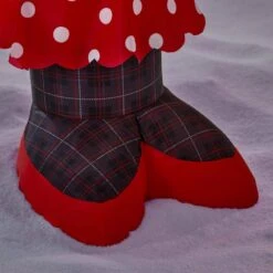 Disney 3.5 Ft. LED Vintage Plaid Minnie Mouse Inflatable -Christmas Decor Shop disney christmas inflatables 23gm81291 a0 1000