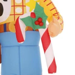 Disney 3.5 Ft. Pre-Lit Inflatable Airblown Woody With Candy Cane -Christmas Decor Shop disney christmas inflatables g 115169 1d 1000