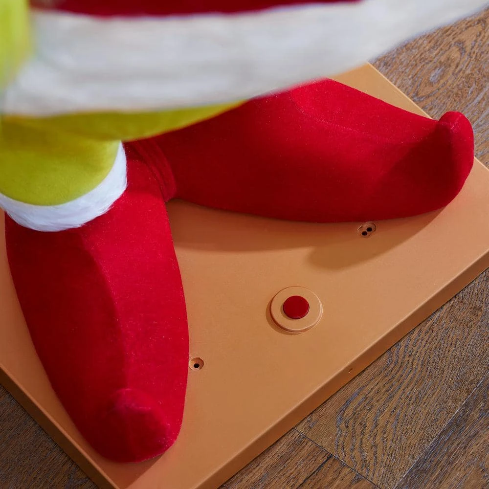 Dr. Seuss 68.9 In Animated Christmas Grinch With Sound Yard Sculpture 7 Dr. Seuss 68.9 In Animated Christmas Grinch With Sound Yard Sculpture - Image 5