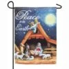 Evergreen 18 In. X 12.5 In. Christmas Manger Garden Suede Flag -Christmas Decor Shop evergreen christmas garage door decorations 14s8706 64 1000