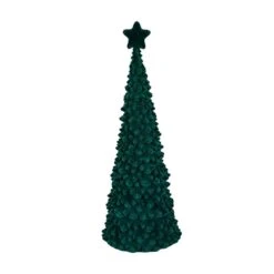 13 In. Lighted Flocked Tree With Star Christmas Set -Christmas Decor Shop evergreen enterprises christmas centerpieces phl405 44 1000