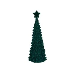 13 In. Lighted Flocked Tree With Star Christmas Set