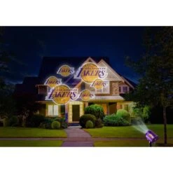 NBA Los Angeles Lakers Team Pride Light -Christmas Decor Shop fabrique innovations inc christmas light projectors ledlak c3 1000