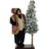 60 In. Christmas Animated Black Bear With Flocked Christmas Tree On Base 1 60 In. Christmas Animated Black Bear With Flocked Christmas Tree On Base -Christmas Decor Shop fraser hill farm christmas figurines ffpl060 1br tr 64 1000