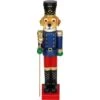 32 In. Nutcracker Puppy Holding Scepter Christmas Decoration -Christmas Decor Shop fraser hill farm christmas figurines ffrs032 0dog mlt 64 1000