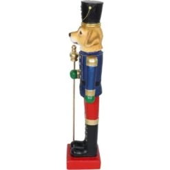 32 In. Nutcracker Puppy Holding Scepter Christmas Decoration -Christmas Decor Shop fraser hill farm christmas figurines ffrs032 0dog mlt 76 1000