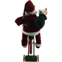 36 In. Christmas Dancing Santa Claus With Teddy Bear And Stuffed Stocking -Christmas Decor Shop fraser hill farm christmas figurines fhfsc036 2red5 1d 1000