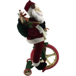 36 In. Christmas Dancing Santa Claus With Teddy Bear And Stuffed Stocking -Christmas Decor Shop fraser hill farm christmas figurines fhfsc036 2red5 66 1000