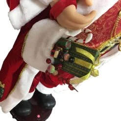 60 In. Christmas Singing And Dancing Santa Claus With Teddy Bear And Stuffed Stocking 11 60 In. Christmas Singing And Dancing Santa Claus With Teddy Bear And Stuffed Stocking -Christmas Decor Shop fraser hill farm christmas figurines fhfsc060 2red1 40 1000
