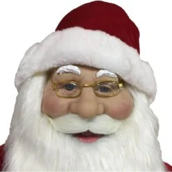 60 In. Christmas Singing And Dancing Santa Claus With Teddy Bear And Stuffed Stocking 10 60 In. Christmas Singing And Dancing Santa Claus With Teddy Bear And Stuffed Stocking -Christmas Decor Shop fraser hill farm christmas figurines fhfsc060 2red1 e1 1000