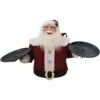 25 In. Musical Christmas Santa Claus With 2 Serving Plates -Christmas Decor Shop fraser hill farm christmas figurines fsc036 1rd2 64 1000