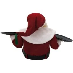25 In. Musical Christmas Santa Claus With 2 Serving Plates -Christmas Decor Shop fraser hill farm christmas figurines fsc036 1rd2 77 1000