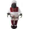 58-In African American Dancing Santa With Apron, Christmas Cookie Garland, Standing Decor, Motion-Activated Animatronic -Christmas Decor Shop fraser hill farm christmas figurines fsc058 2rd2 aa 64 1000