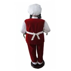 58-In African American Dancing Santa With Apron, Christmas Cookie Garland, Standing Decor, Motion-Activated Animatronic -Christmas Decor Shop fraser hill farm christmas figurines fsc058 2rd2 aa e1 1000
