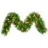 9 Ft. LED Christmas Decor Trimmed With Ornaments And Warm White Lights -Christmas Decor Shop fraser hill farm christmas garland ff090g 1gr 64 1000