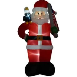 8 Ft. Americana Santa With Bald Eagle Christmas Inflatable With Lights 20 8 Ft. Americana Santa With Bald Eagle Christmas Inflatable With Lights -Christmas Decor Shop fraser hill farm christmas inflatables fhfsanta081 l 1d 1000