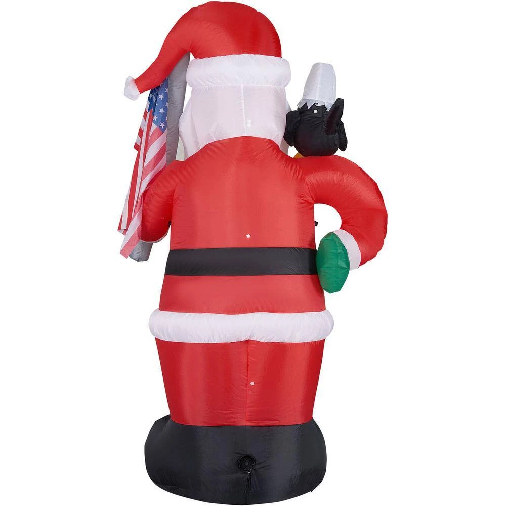 8 Ft. Americana Santa With Bald Eagle Christmas Inflatable With Lights 9 8 Ft. Americana Santa With Bald Eagle Christmas Inflatable With Lights - Image 7