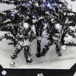 29 In. Black Christmas Tree With Star Topper And Umbrella Base -Christmas Decor Shop fraser hill farm christmas tree toppers fstr029a blk 44 1000